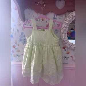 First impressions baby summer dress with eyelet accents